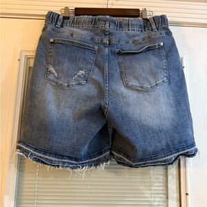 Judy Blue Denim Women's Distressed Shorts Size 1X